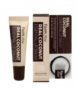 FarmStay Восстанавливающий бальзам c кокосовым маслом Real Coconut Essential Lip Balm