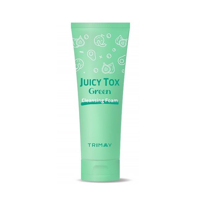 Trimay Очищающая пенка на основе зеленого комплекса  Juicy Tox Green Cleansing Foam