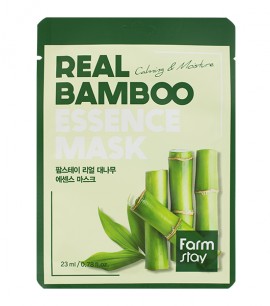Farmstay Маска-салфетка с экстрактом бамбука Real Bamboo Essence Mask
