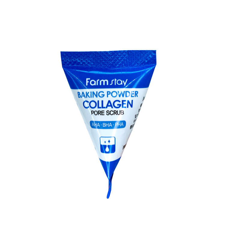 Farmstay Скраб с коллагеном и содой для очищения пор (треугольник) Baking Powder Collagen Pore Scrub