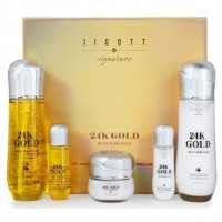 Jigott Подарочный набор с золотом Signature 24K Gold Essential Skin Care 3Set