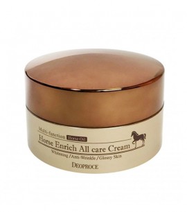 Deoproce Многофункциональный крем с лошадиным жиром Multi-Function Horse Enrich All Care Cream