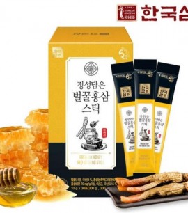 Nature Dream Стик с экстрактом красного женьшеня и меда (30 стиков по 10гр) Jeongseongdameun Honey Red Ginseng Stick