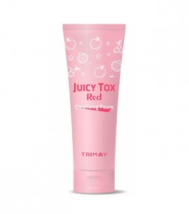 Trimay Очищающая пенка на основе красного комплекса Juicy Tox Red Cleansing Foam