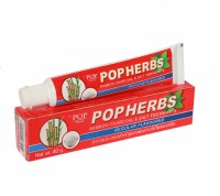 POP Herbs Зубная паста с бамбуковым углем и солью 40г в тубе Bamboo Charcoal & Salt Toothpaste