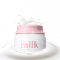 The Saem Розовый крем с молочными протеинами для выравнивания тона кожи Pure Milk Pink Tone Up Cream