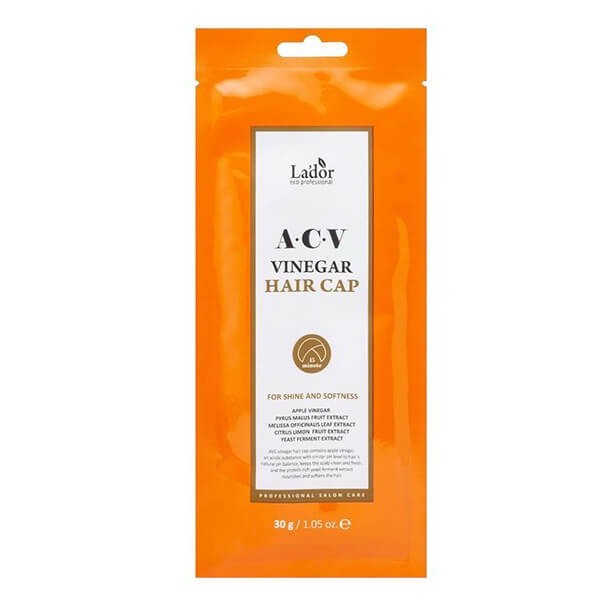 Lador Маска-шапочка для волос с яблочным уксусом ACV Vinegar Hair Cap