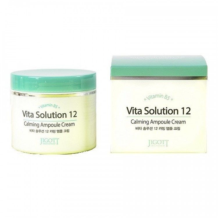 Jigott Успокаивающий ампульный крем для лица Vita Solution 12 Calming Ampoule Cream