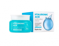 FarmStay Увлажняющий крем на основе гиалуроновой кислоты Hyaluronic Acid Super Aqua Cream