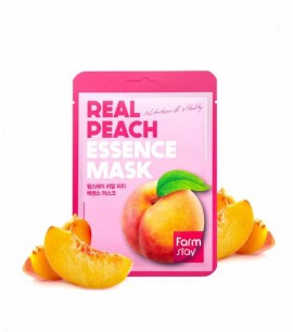 FarmStay Маска-салфетка с персиком Real Peach Essence Mask
