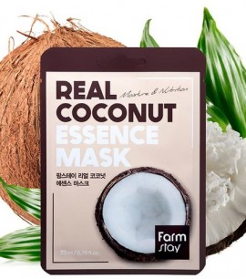 FarmStay Маска-салфетка с кокосом Real Coconut Essence Mask FarmStay