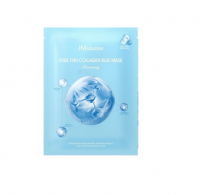 JMsolution Голубая Маска-салфетка с коллагеном против морщин Pure Fish Collagen Blue Mask