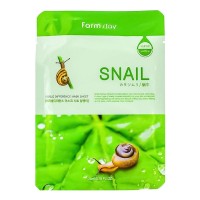 Farmstay Маска-салфетка с улиткой Visible Difference Mask Sheet Snail
