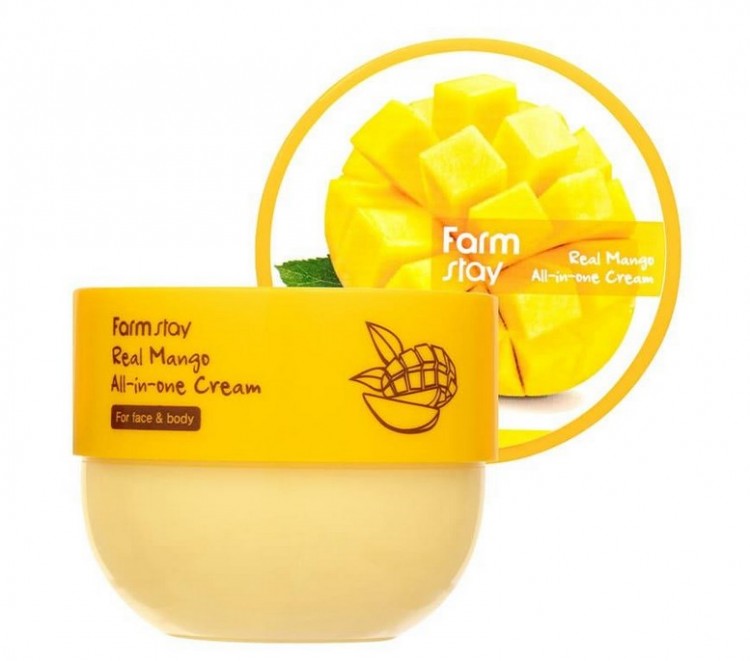 Farmstay Крем для лица и тела с маслом манго Real Mango All-in-One Cream