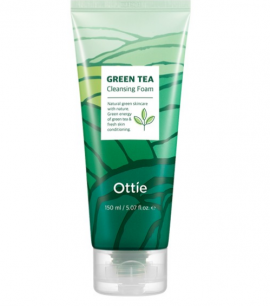Ottie Пенка для умывания с экстрактом зелёного чая Green Tea Cleansing Foam