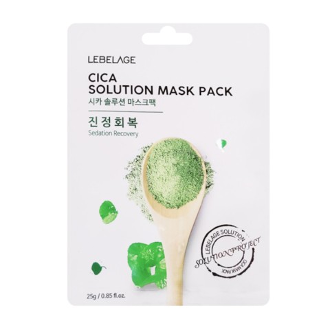 Lebelage Маска-салфетка с центеллой Cica Solution Mask Pack