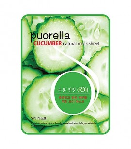 Baroness Маска-салфетка с огурцом Spunlace Puorella Cucumber Natural Mask Sheet