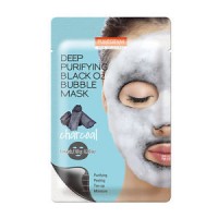 Purederm Пузырьковая маска очищающая Deep Purifying Black O2 Bubble Mask Charcoal
