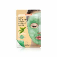 Purederm Пузырьковая маска с зеленым чаем Deep Purifying Green O2 Bubble Mask Green Tea