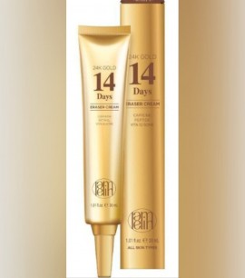 Lamelin Крем-ластик для кожи лица c золотом 24k Gold 14 Days Eraser Cream