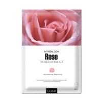 Cos W Маска-салфетка с экстрактом розы My Real Skin Rose Facial Mask