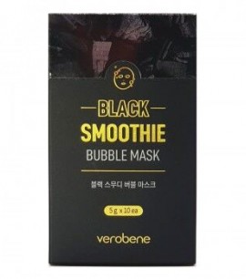 Verobene Кислородная маска смузи Черная Black Smoothie Bubble Mask