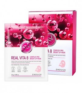Enough Маска для сияния кожи с витаминами Premium Real Vita 8 Complex Pro Bright Up Mask