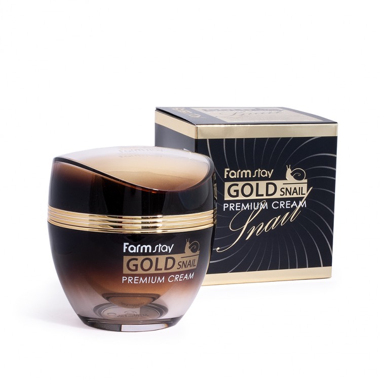 Farmstay Крем с золотом и муцином улитки Gold Snail Premium Cream