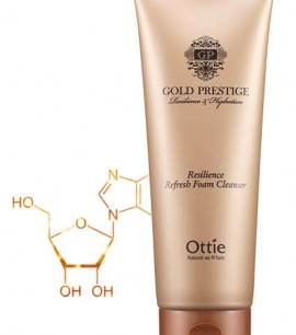 Ottie Увлажняющая пенка для упругости кожи 150 мл Gold Resilience Refresh Foam Cleanser