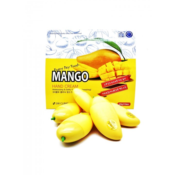3W Clinic Крем для рук с экстрактом манго Every Day Fresh Mango Hand Cream