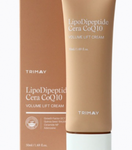 Trimay Лифтинг-крем с коэнзимом Q10 ,комплексом пептидов и идебеноном LipoDipeptide Cera CoQ10 Volume Lift Cream
