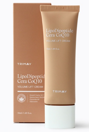 Trimay Лифтинг-крем с коэнзимом Q10 ,комплексом пептидов и идебеноном LipoDipeptide Cera CoQ10 Volume Lift Cream