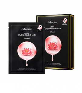 JMsolution Питательная Маска-салфетка с экстрактом лотоса Active Lotus Nouriching Mask Ultimate