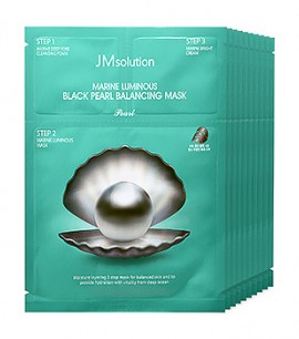 JMsolution Трехступенчатая маска с черным жемчугом Marine Luminous Black Pearl Balancing Mask
