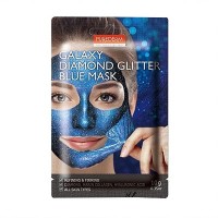 Purederm Голубая  улучшающая и укрепляющая маска Galaxy Diamond Glitter Blue Mask