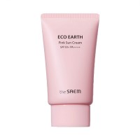 The Saem Солнцезащитный крем для проблемной кожи Sun Eco Earth Pink Sun Cream SPF50+ PA++++