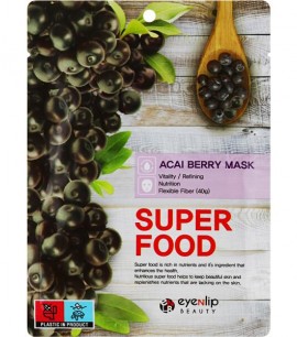 Eyenlip Маска-салфетка с экстрактом асаи Super Food Asai Berry Mask