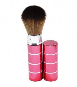 Coringco Кисть для нанесения пудры в футляре Полосатая Baby Pink Blusher Brush