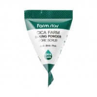 Farmstay Скраб для глубокого очищения пор с центеллой (треугольник) Cica Farm Baking Powder Pore Scrub