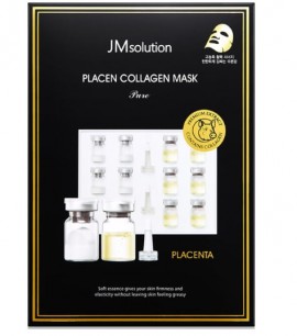 JMsolution Маска-салфетка плацентарная с коллагеном Placen Collagen Mask Pure