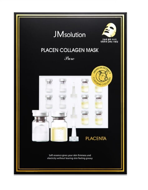 JMsolution Маска-салфетка плацентарная с коллагеном Placen Collagen Mask Pure